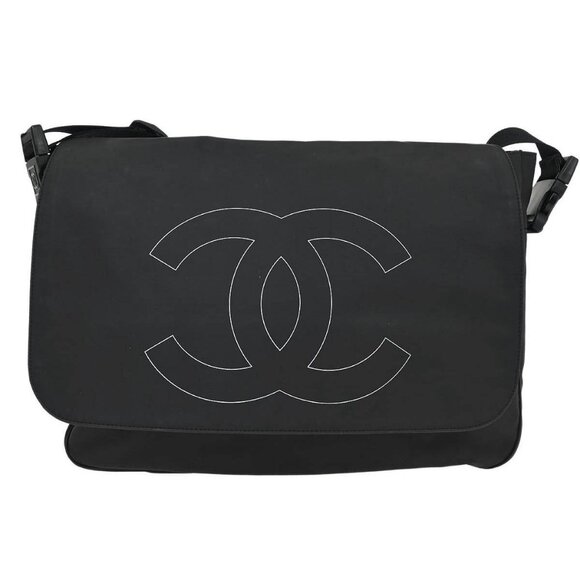 Chanel Black PVC Sport Line Shoulder Bag 115762 - Picture 1 of 8